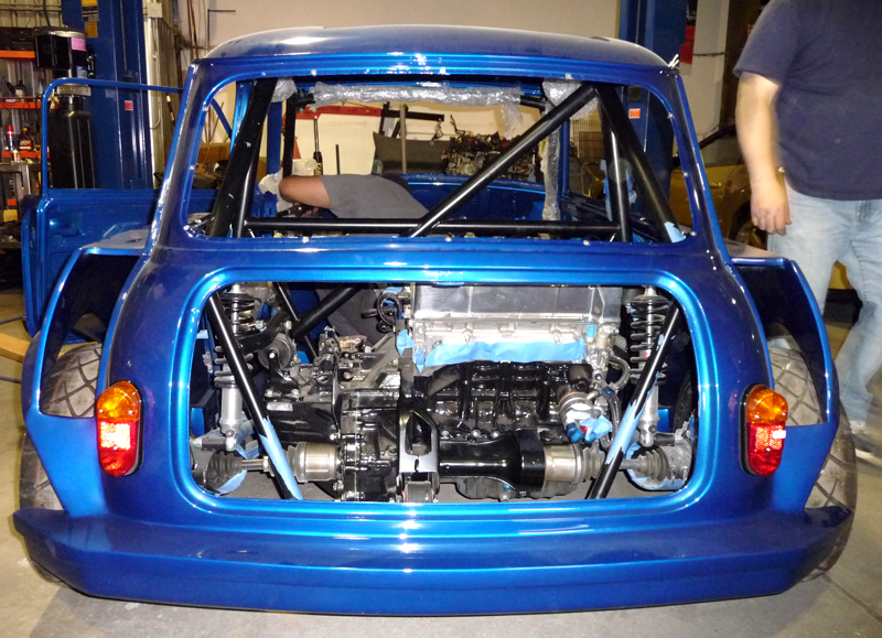 75 classic mini Zcars rear engine conversion K20Z1 w turbo Custom body 